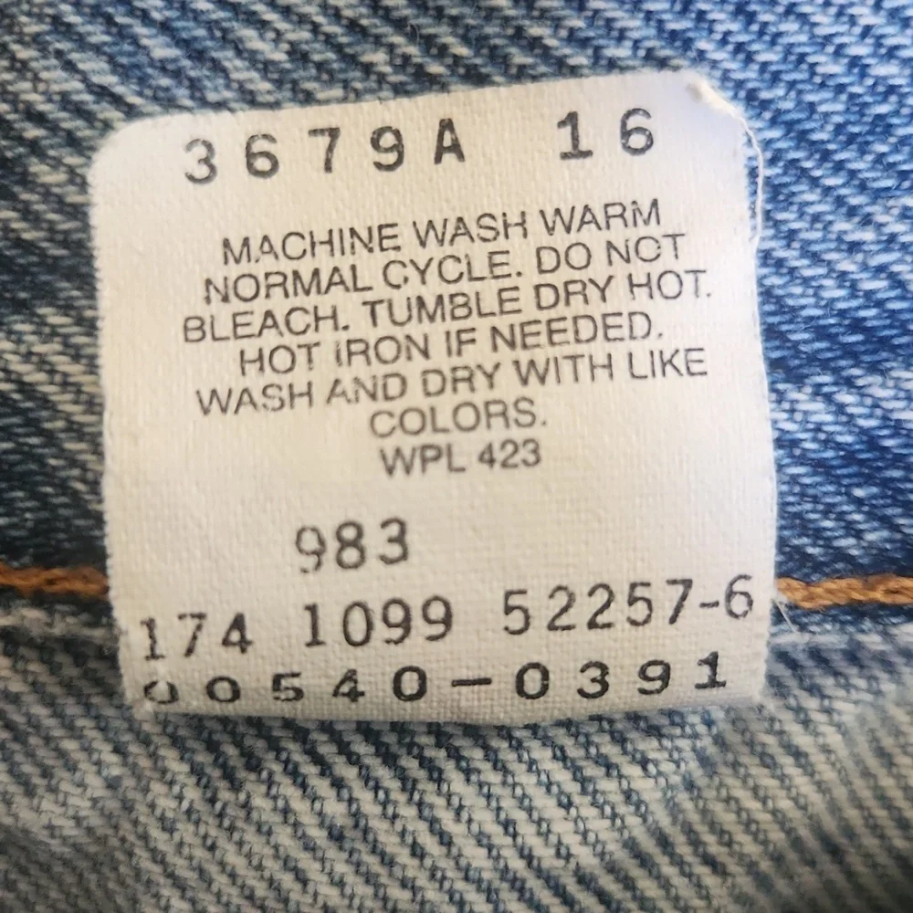 Levi's Vintage Mens Light Blue 100% Cotton Relaxed Fit Jeans Size 44 X 32 540 90
